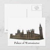 Briefkaart: Paleis van Westminster Briefkaart (Voorkant / Achterkant)
