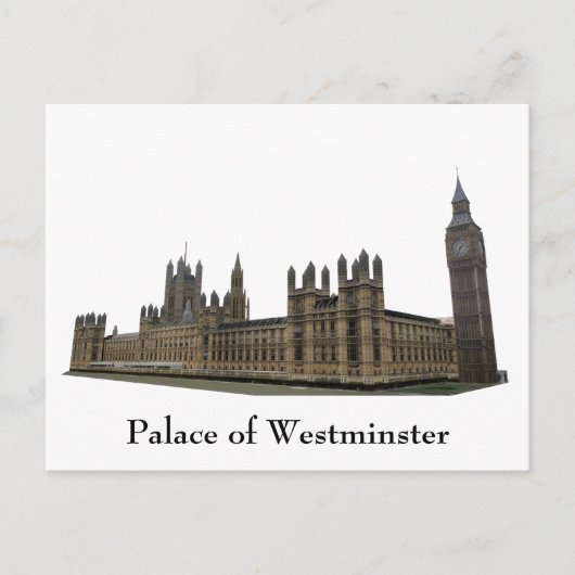 Briefkaart: Paleis van Westminster Briefkaart (Voorkant)