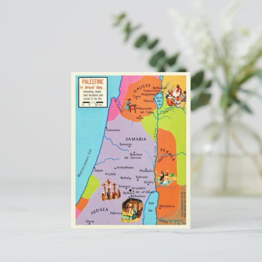  Briefkaart Palestina (Staand voorkant)