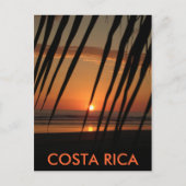 Briefkaart Palm Sunset, COSTA RICA (Voorkant)