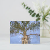 Briefkaart palmbomen — groeten van NJ (Staand voorkant)