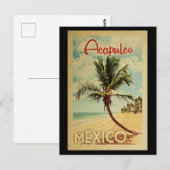 Briefkaart palmboom van het acapulco (Voorkant / Achterkant)