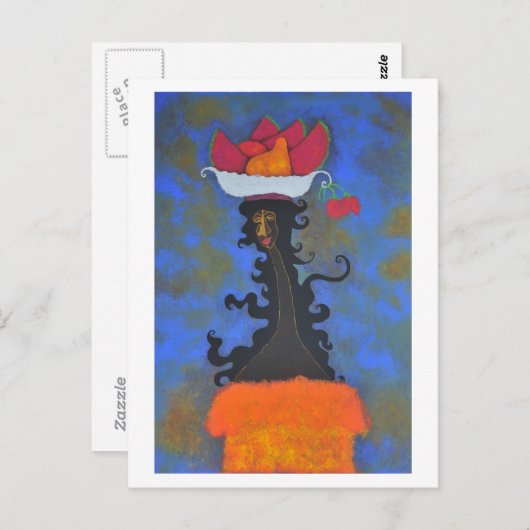 Briefkaart Palnasera y rosas (Voorkant / Achterkant)