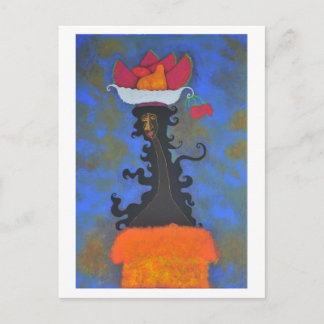 Briefkaart Palnasera y rosas