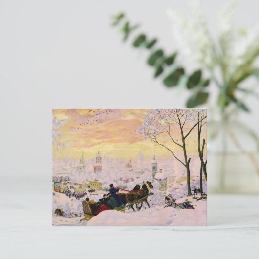 briefkaart "Pancake Week" (Staand voorkant)