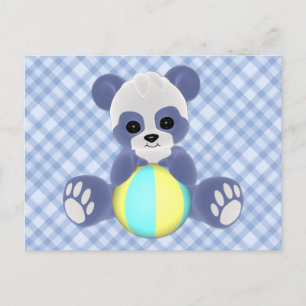 Briefkaart Panda Baby Boy afspelen
