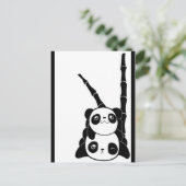 Briefkaart Panda Pile (Staand voorkant)