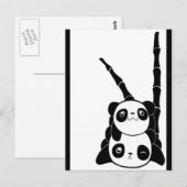 Briefkaart Panda Pile (Voorkant / Achterkant)