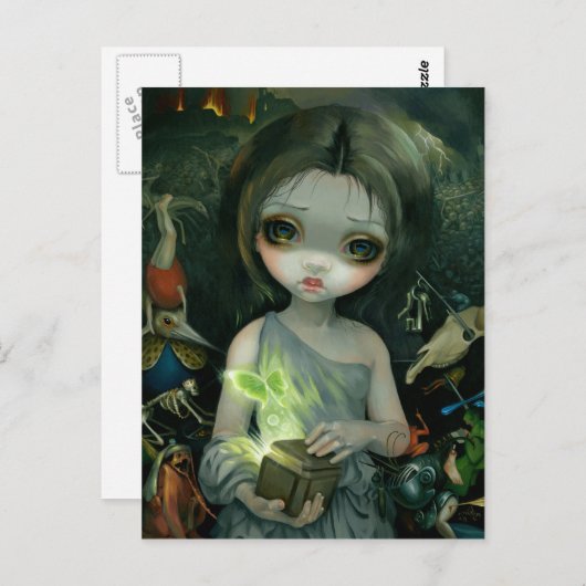 briefkaart "Pandora" (Voorkant / Achterkant)