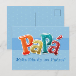 Briefkaart - Papá ¡Feliz Día de los Padres!