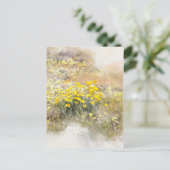 Briefkaart papaver (Staand voorkant)