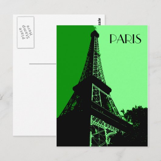 Briefkaart - Parijs (Voorkant / Achterkant)