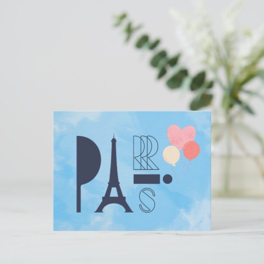 Briefkaart Parijs (Staand voorkant)