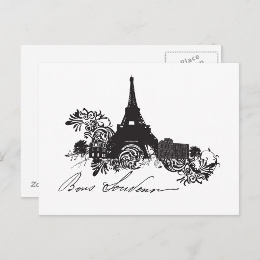 Briefkaart Parijs (Voorkant / Achterkant)