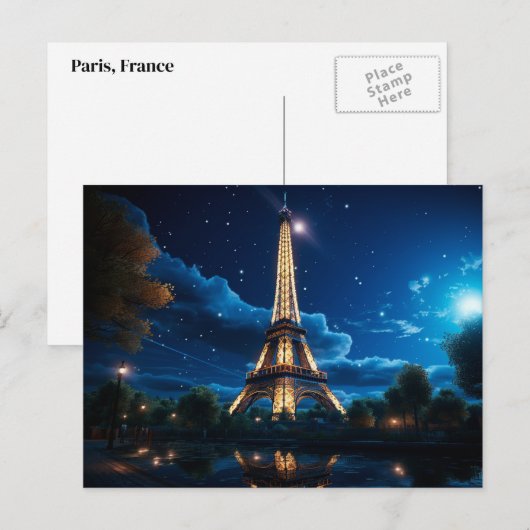 Briefkaart Parijs (Voorkant / Achterkant)