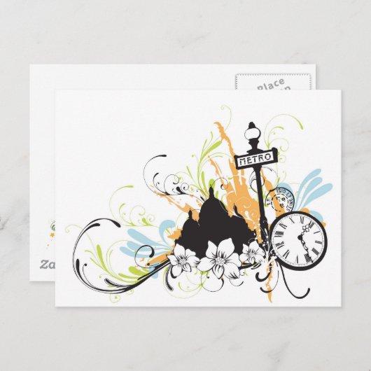 Briefkaart Parijs (Voorkant / Achterkant)