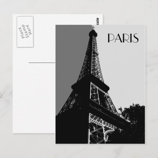 Briefkaart - Parijs (Voorkant / Achterkant)