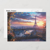 Briefkaart Parijs (Voorkant / Achterkant)