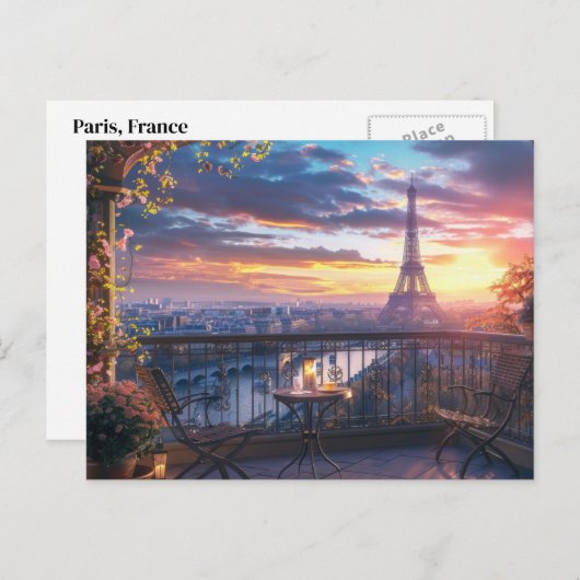 Briefkaart Parijs (Voorkant / Achterkant)