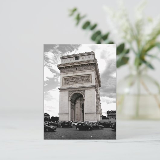Briefkaart Parijs Arc de Triomphe (Staand voorkant)