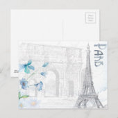 Briefkaart/Parijs Briefkaart (Voorkant / Achterkant)