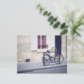 Briefkaart Parijs fiets (Staand voorkant)