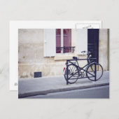 Briefkaart Parijs fiets (Voorkant / Achterkant)