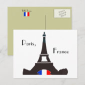Briefkaart Parijs Frankrijk (Voorkant / Achterkant)