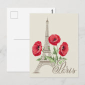 Briefkaart Parijs Frankrijk (Voorkant / Achterkant)