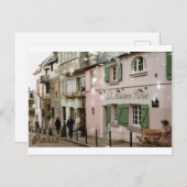 Briefkaart, Parijs Monmartre Briefkaart (Voorkant / Achterkant)