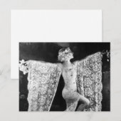 Briefkaart Paris Cabaret Dancer (Voorkant / Achterkant)