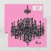 Briefkaart Parisian Chandelier (Voorkant / Achterkant)