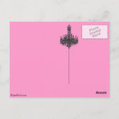 Briefkaart Parisian Chandelier (Achterkant)