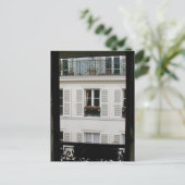 Briefkaart Parisian Window (Staand voorkant)