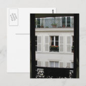 Briefkaart Parisian Window (Voorkant / Achterkant)