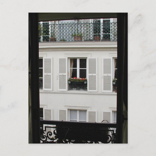 Briefkaart Parisian Window (Voorkant)