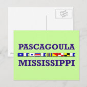 Briefkaart Pascagoula (Voorkant / Achterkant)