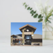 Briefkaart: Paso Robles Train Station in Winter Briefkaart (Staand voorkant)