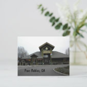 Briefkaart: Paso Robles Train Station in Winter Briefkaart (Staand voorkant)