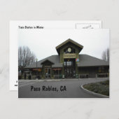 Briefkaart: Paso Robles Train Station in Winter Briefkaart (Voorkant / Achterkant)