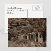 Briefkaart ~ Passagierstrein ~ Ghost van het verle (Voorkant / Achterkant)