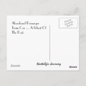 Briefkaart ~ Passagierstrein ~ Ghost van het verle (Achterkant)