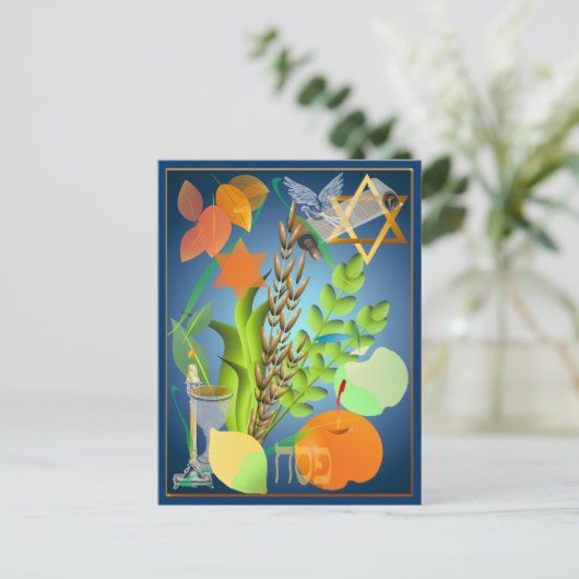 Briefkaart Passoverseder (Staand voorkant)