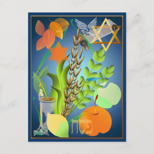 Briefkaart Passoverseder (Voorkant)
