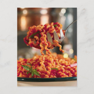 BRIEFKAART PASTA DINNER BORD