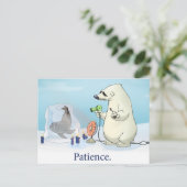 briefkaart "Patience" (Staand voorkant)