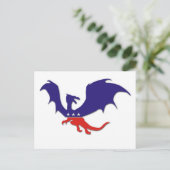 Briefkaart Patriotic Dragon (Staand voorkant)