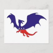 Briefkaart Patriotic Dragon (Voorkant)