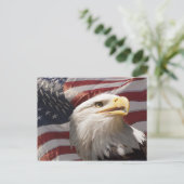 Briefkaart patriottisch Eagle (Staand voorkant)