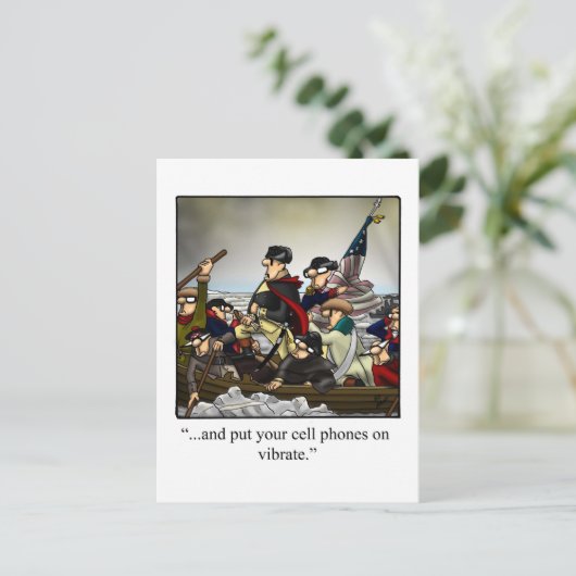 Briefkaart patriottische Humor (Staand voorkant)